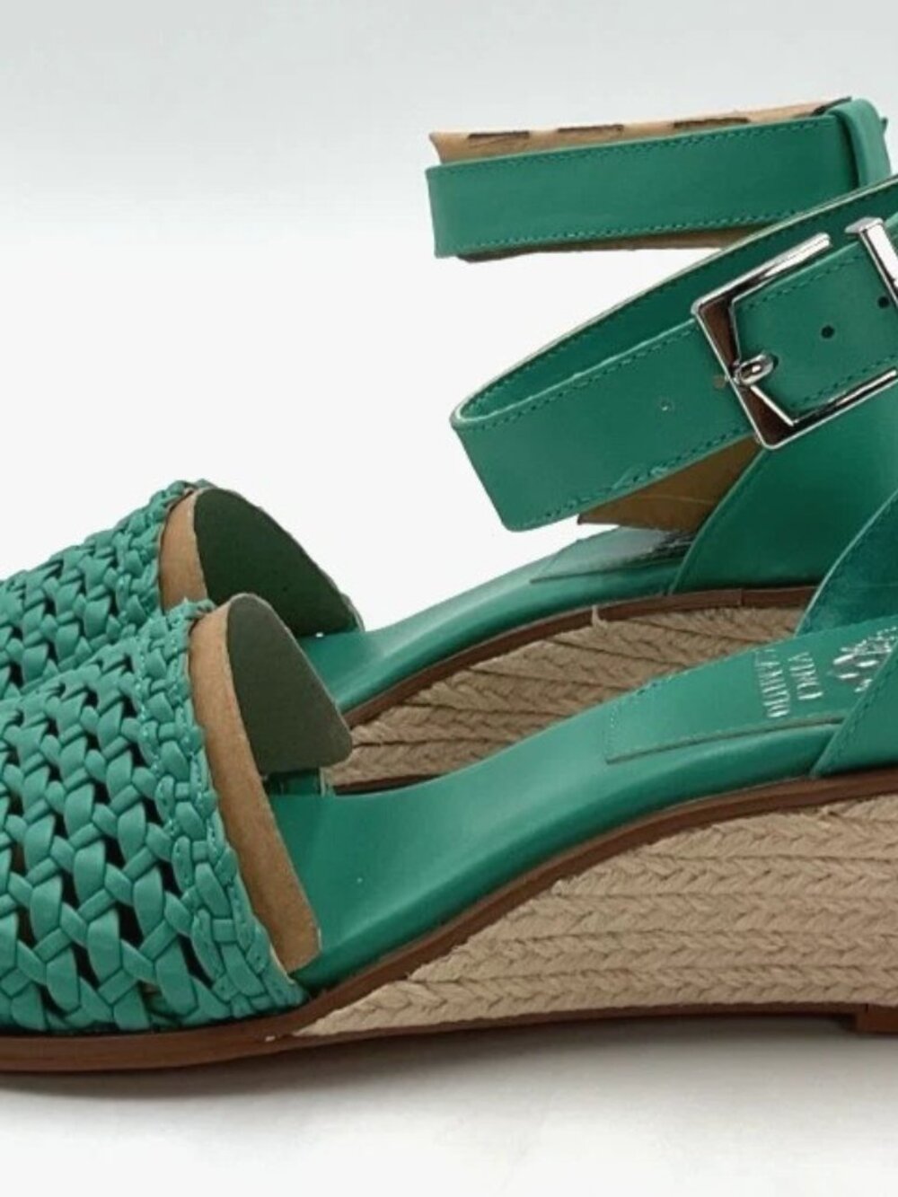 Vince Camuto Bretandi Women's Size 7.5 Ocean Espadrille Wedge Heel Sandals NIB - Picture 3 of 6